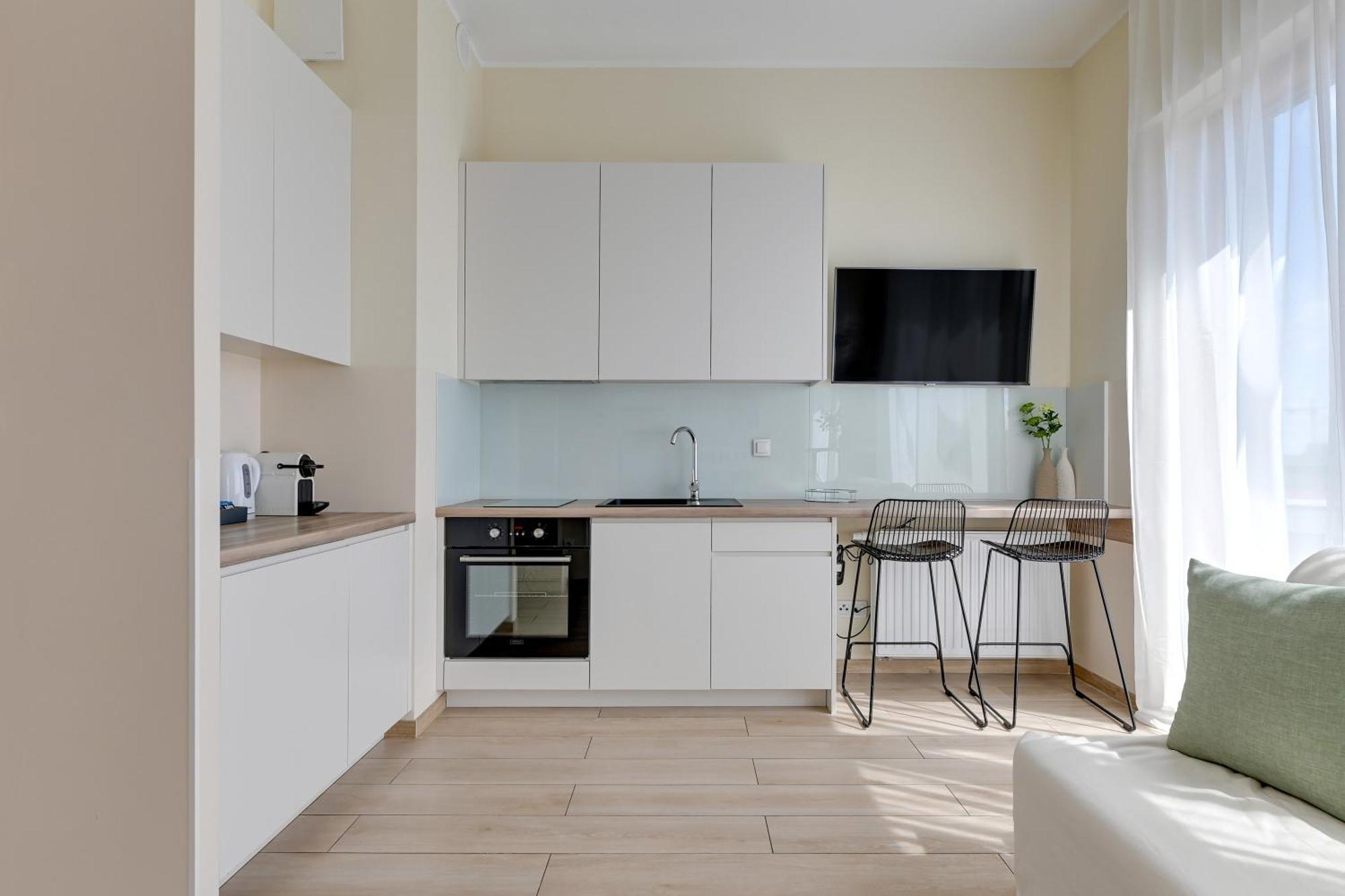 Nadmotlawie Riverside - Parking, Sauna & Gym By Downtown Apartments Gdańsk Rum bild