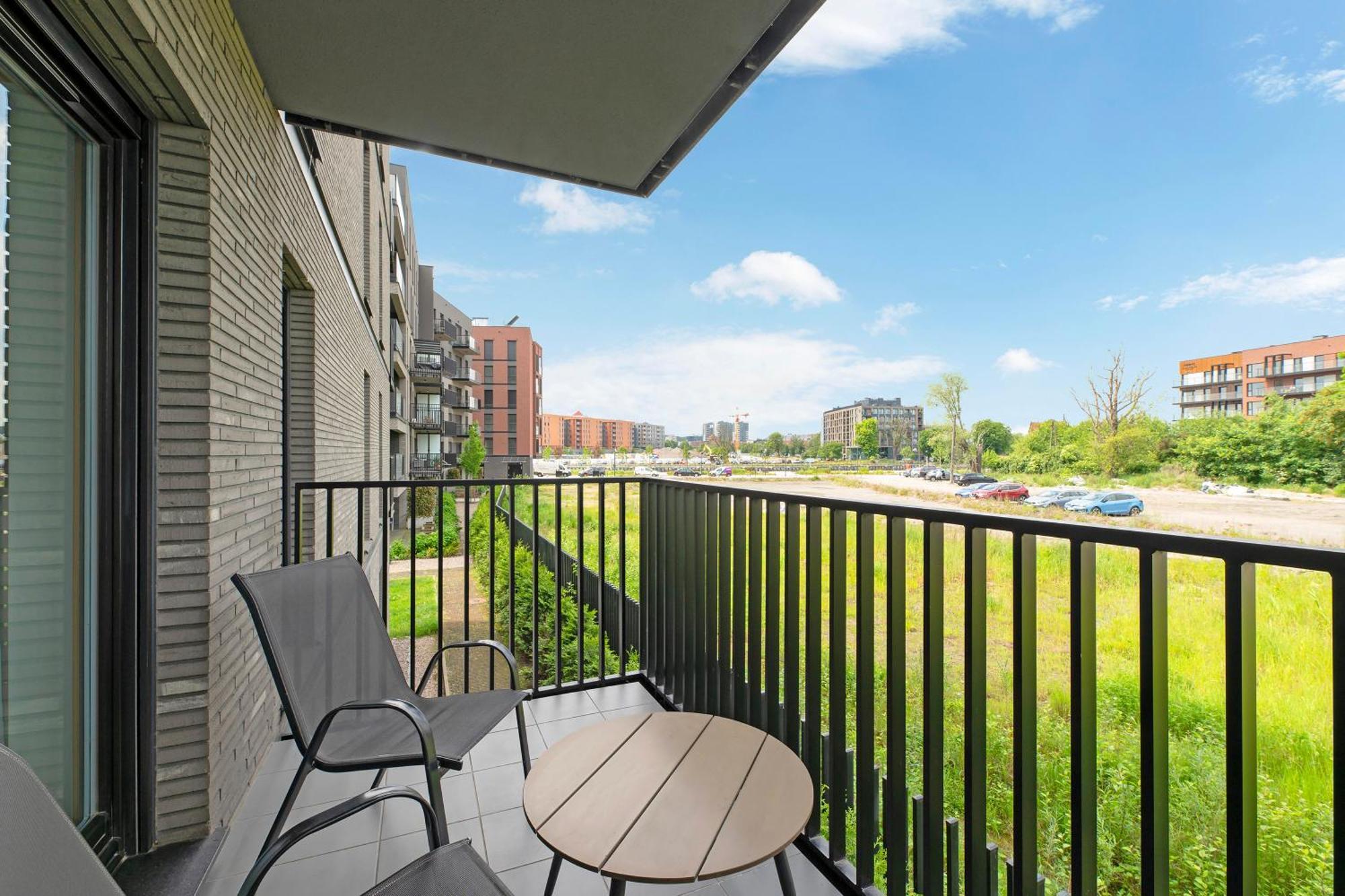 Nadmotlawie Riverside - Parking, Sauna & Gym By Downtown Apartments Gdańsk Rum bild