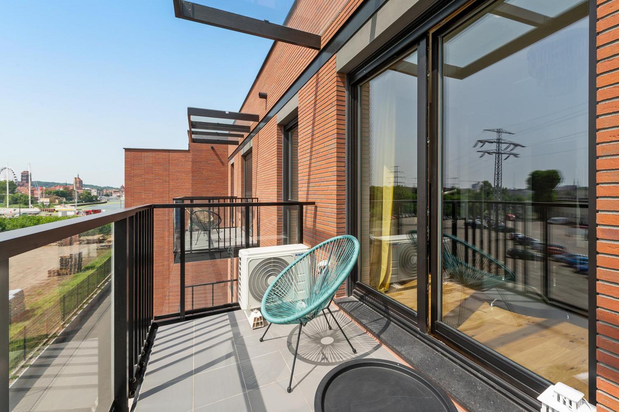 Nadmotlawie Riverside - Parking, Sauna & Gym By Downtown Apartments Gdańsk Rum bild