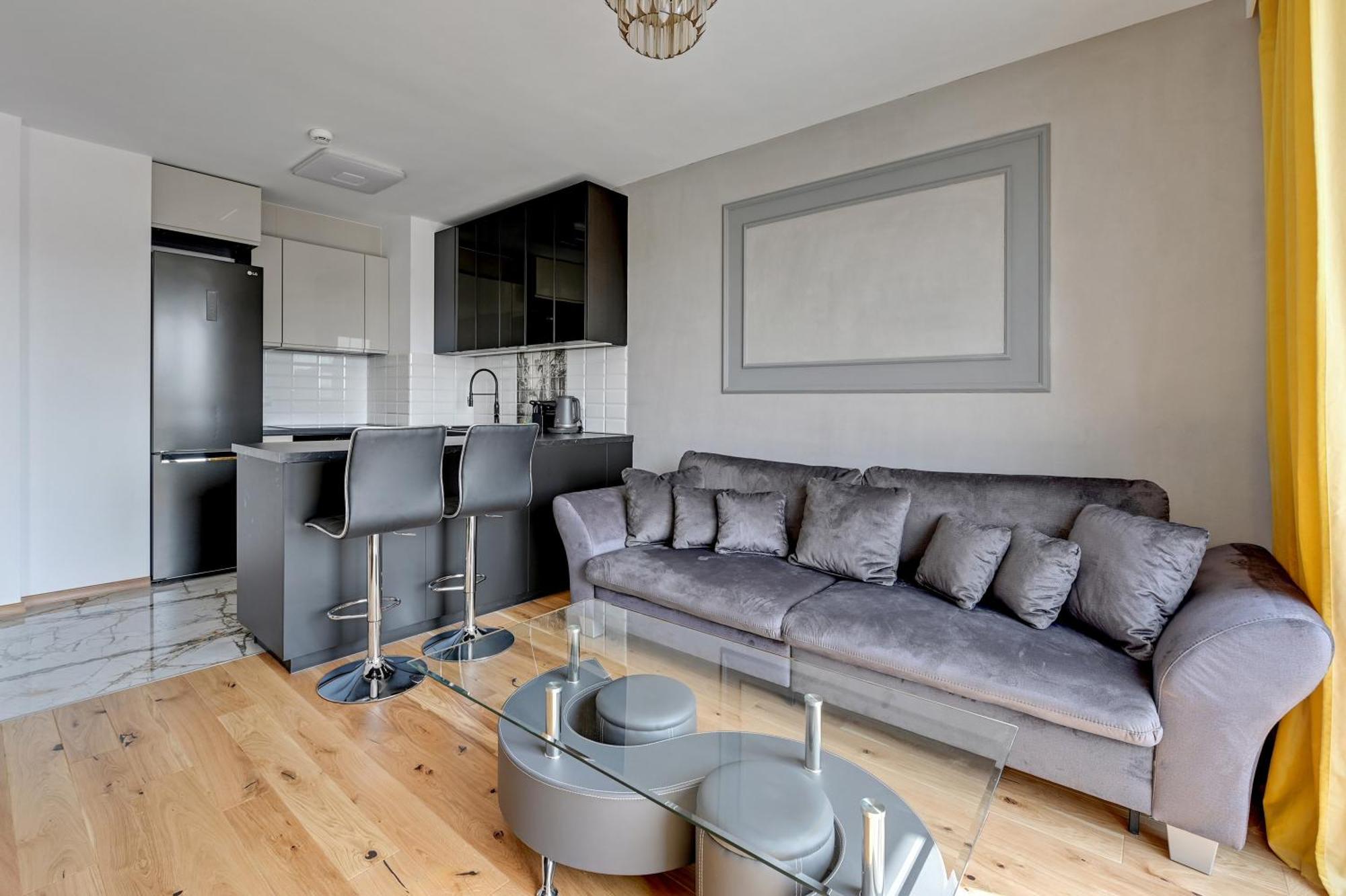 Nadmotlawie Riverside - Parking, Sauna & Gym By Downtown Apartments Gdańsk Rum bild