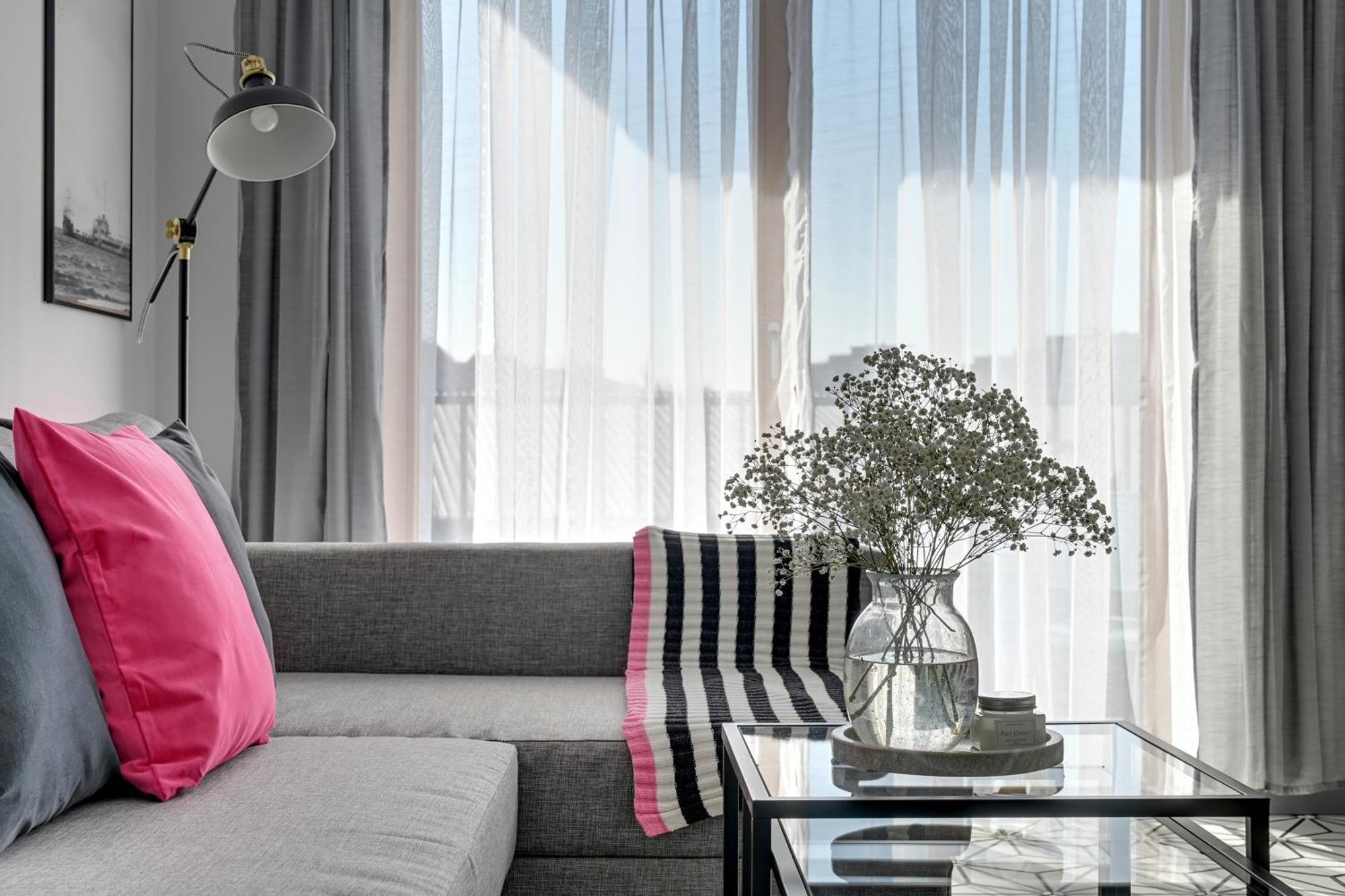 Nadmotlawie Riverside - Parking, Sauna & Gym By Downtown Apartments Gdańsk Rum bild